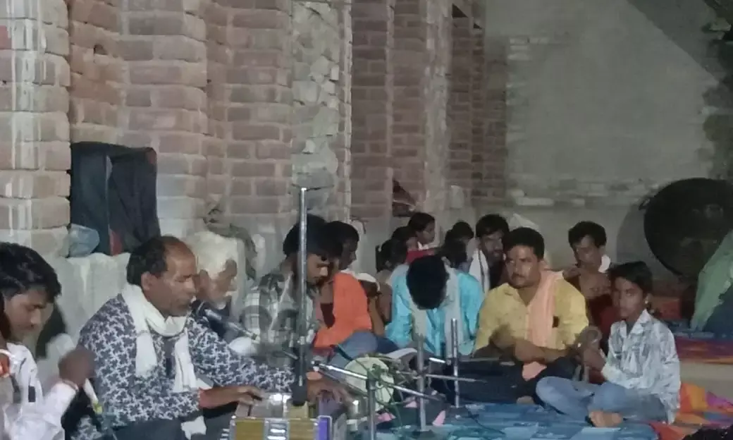 ‌गेणोली के देवनारायण मंदिर में रात्रि जागरण किया