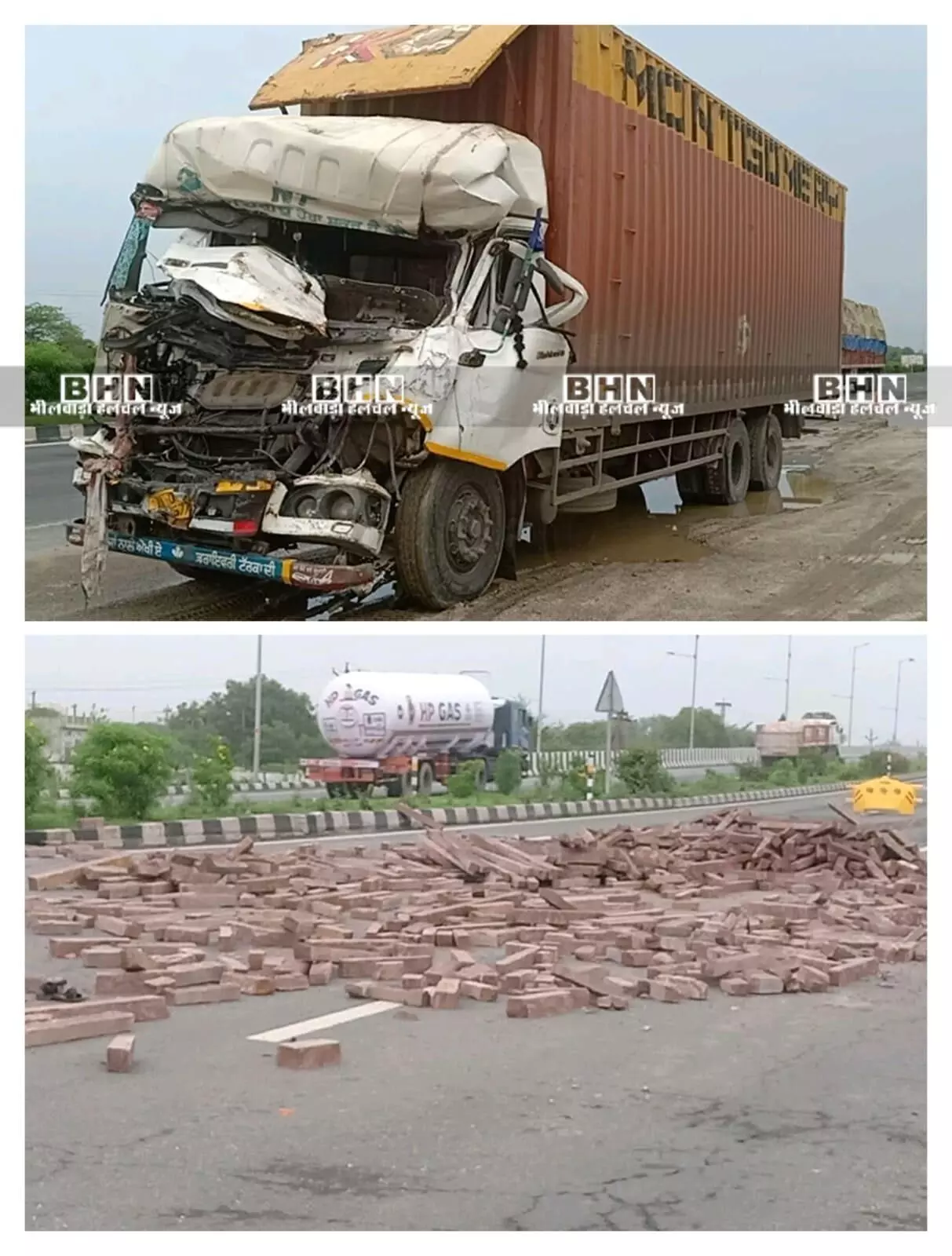 रायला में ट्रक कंटेनर की टक्कर से ट्रैक्टर ट्रॉली पलटी, एक की मौत, दो घायल रायला में ट्रक कंटेनर की टक्कर से ट्रैक्टर ट्रॉली पलटी, एक की मौत, दो घायल
