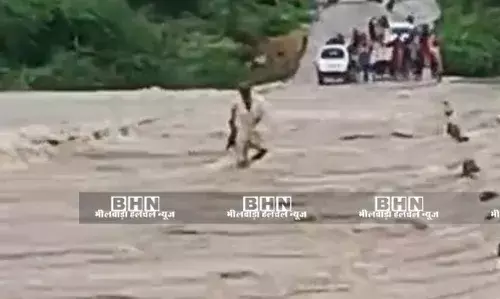 पुलिया पार करते बनास में बहे शंकर का तीसरे दिन बाद भी नहीं चला पता