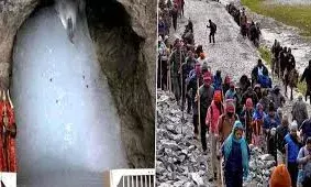 बाबा बर्फानी के दर्शन के लिए तीर्थयात्रियों का चौथा जत्था जम्मू से हुआ रवाना