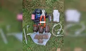 पुंछ में आतंकी ठिकाना ध्वस्त, तीन हैंडग्रेनेड समेत हथियारों का जखीरा बरामद