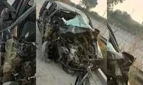 बारां में तेज रफ्तार कार पिकअप से टकराई,UP  के 4 लोगों की  मौत