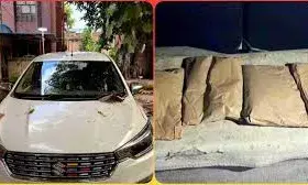 पांच किलो 60 ग्राम अफीम की बरामद, पंजाब जा रहे थे तस्कर, कार को जब्त