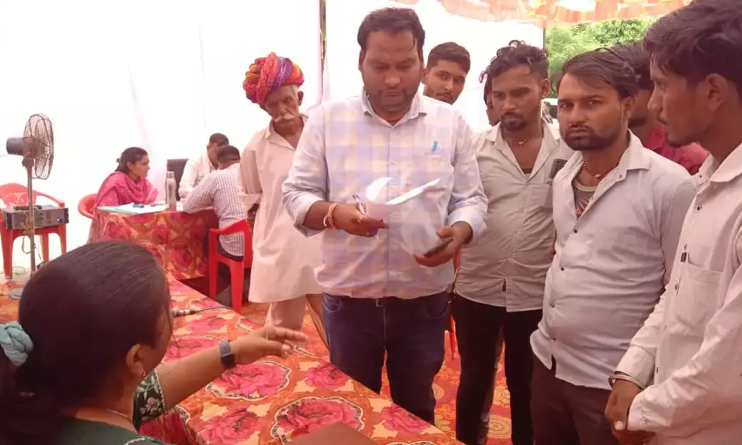 गेणोली ग्राम पंचायत में शिविर का आयोजन