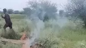 चुरू में प्लेन क्रैश से मचा हड़कंप, मिसाइल फटने जैसी आई आवाज