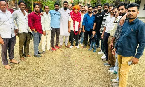 युनुस का  प्रशासनिक अधिकारी  बनने पर किया स्वागत