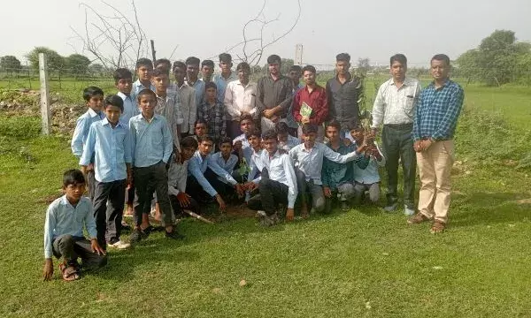 पौधारोपण किया