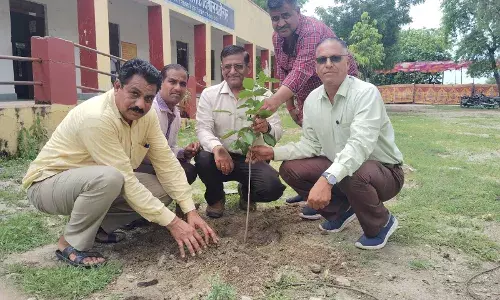एक पेड़ मां के नाम अभियान के तहत ढोसर में वृक्षारोपण