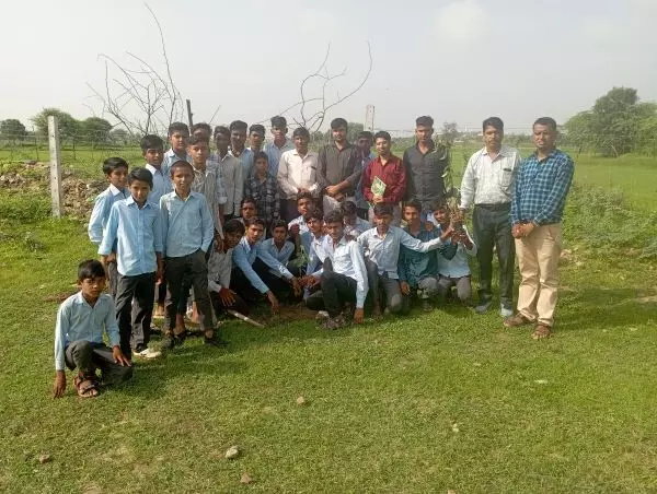 पौधारोपण किया