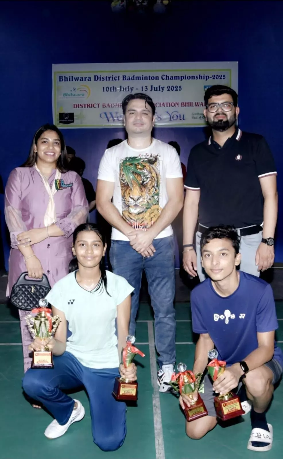 जिला बैडिंमंटन प्रतियोगिता का हुआ समापन