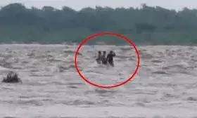 चंबल नदी में बह गए 6 लोग, एक टापू पर फंसा, परीक्षा देने गई युवती नाले में स्कूटी सहित बही, मौत,150 छात्र फंस गए