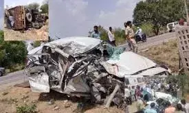 खाटू श्याम के दर्शन कर लाैटते डिवाइडर से टकराई कार, मां-बेटे की माैत; 5 घायल खाटू श्याम के दर्शन कर लाैटते डिवाइडर से टकराई कार, मां-बेटे की माैत; 5 घायल