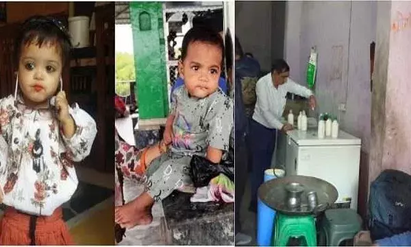 मिलावटी दूध  बन गया २ बच्चो का काल