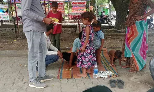उदयपुर में भिक्षावृत्ति पर अंकुश लगाने के लिए चलाया समझाइश अभियान