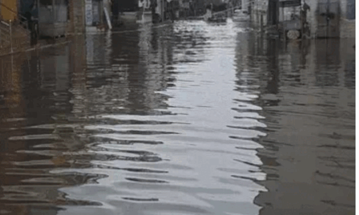 बारिश से पाली के हालत बिगड़े हर जगह पानी ही पानी, कलेक्टर एस पी ने ट्रैक्टर से लिया जायजा