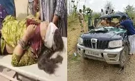 ट्रक और स्कॉर्पियो की टक्कर में युवक की मौत, सात लोग घायल ट्रक और स्कॉर्पियो की टक्कर में युवक की मौत, सात लोग घायल