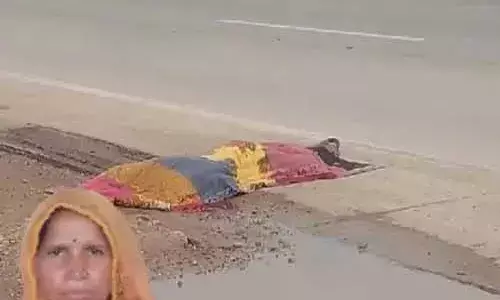 तेज रफ्तार ट्रक ने महिला को कुचला, मौके पर ही मौत