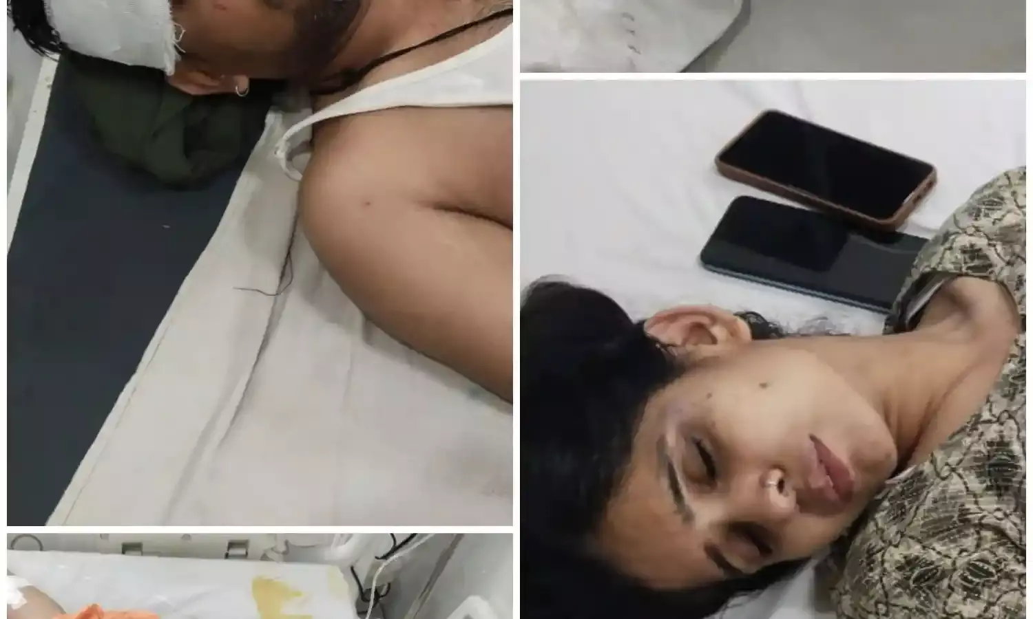 व्यापारी, दो बेटों व बेटी पर हमला, चारों अस्पताल में भर्ती