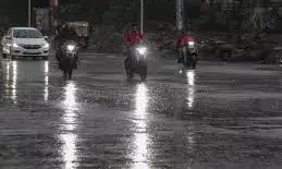 भीलवाड़ा में सुबह से रुक रुक कर , रात में हुई झमाझम बारिस