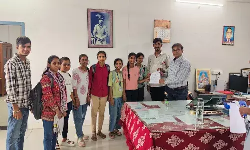 शाहपुरा महाविद्यालय के छात्र-छात्राओं ने प्राचार्य को सोपा ज्ञापन