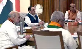 संसद के आगामी सत्र के लिए भाजपा ने बनाई रणनीति, राजनाथ सिंह के आवास पर अमित शाह-जेपी नड्डा समेत नेताओं ने किया मंथन