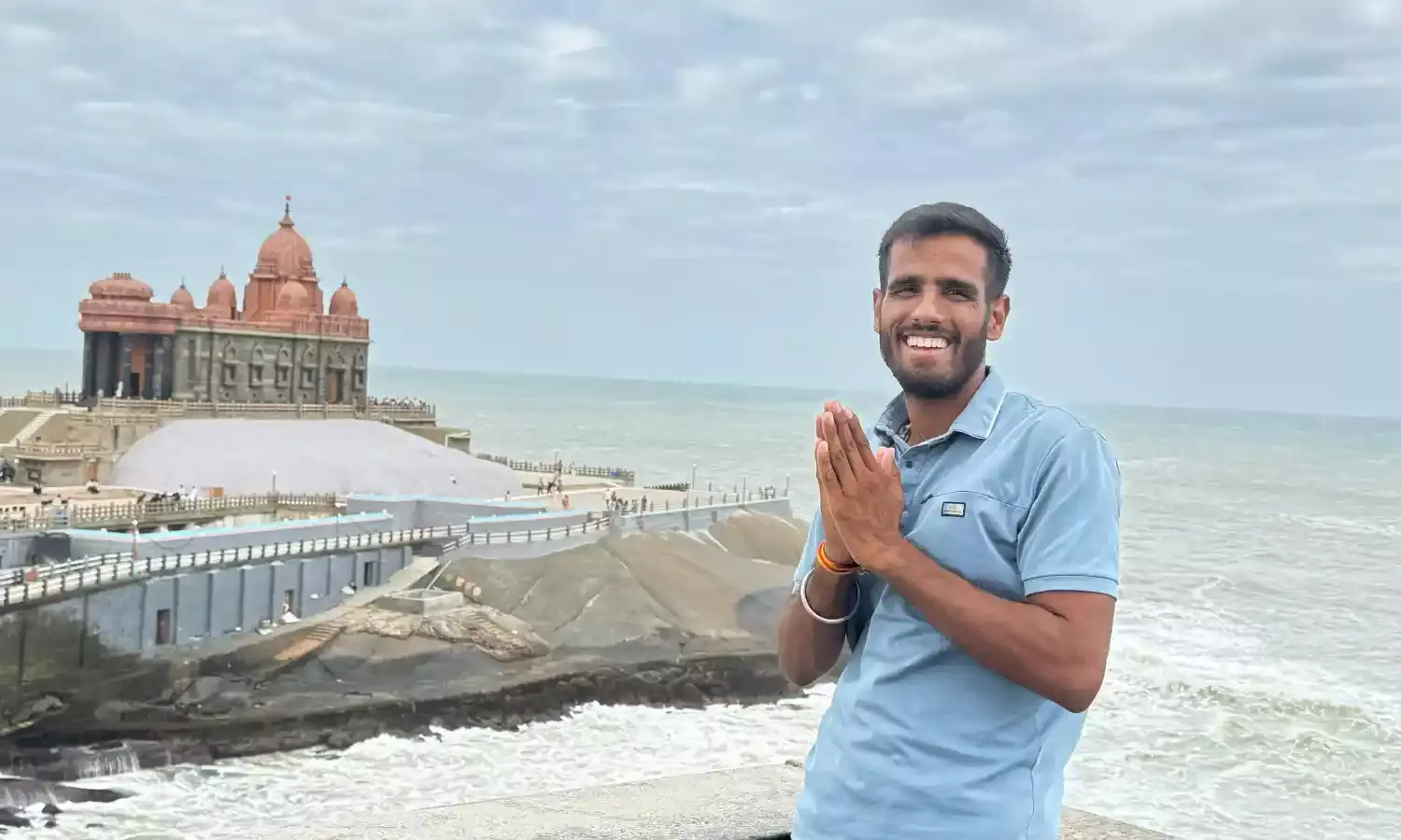 भीलवाड़ा से कन्याकुमारी तक पहुंचा पैदल यात्री