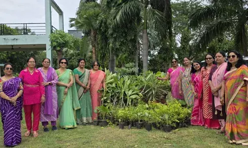 पद्मिनी क्लब ने 51 पौधे लगाए