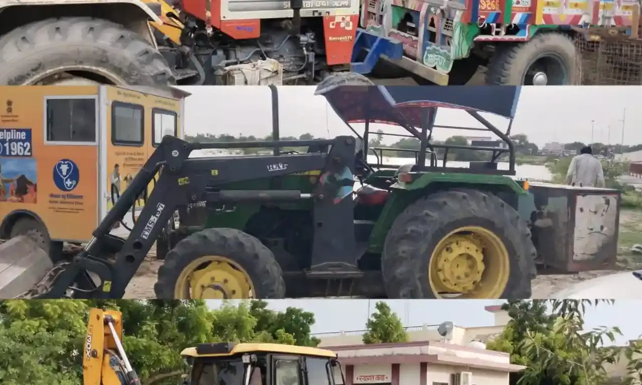 DST टीम ने 7 बजरी भरे ट्रैक्टर-ट्रॉली, 1 खाली ट्रॉली, 1 जेसीबी और 1 लोडर को मौके से किया जब्त DST टीम ने 7 बजरी भरे ट्रैक्टर-ट्रॉली, 1 खाली ट्रॉली, 1 जेसीबी और 1 लोडर को मौके से किया जब्त