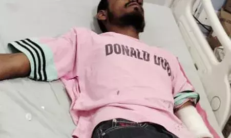 पांडु का नाला के निकट युवक पर चाकू से हमला, दर्जन भर से अधिक लगे हाथ के टांके