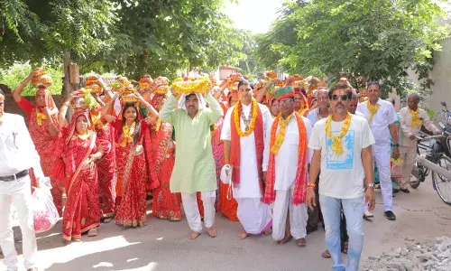 सुभाषनगर श्री राम मंदिर में शिव महापुराण कथा शुरू, कलश यात्रा से गूंजा भक्तिमय माहौल