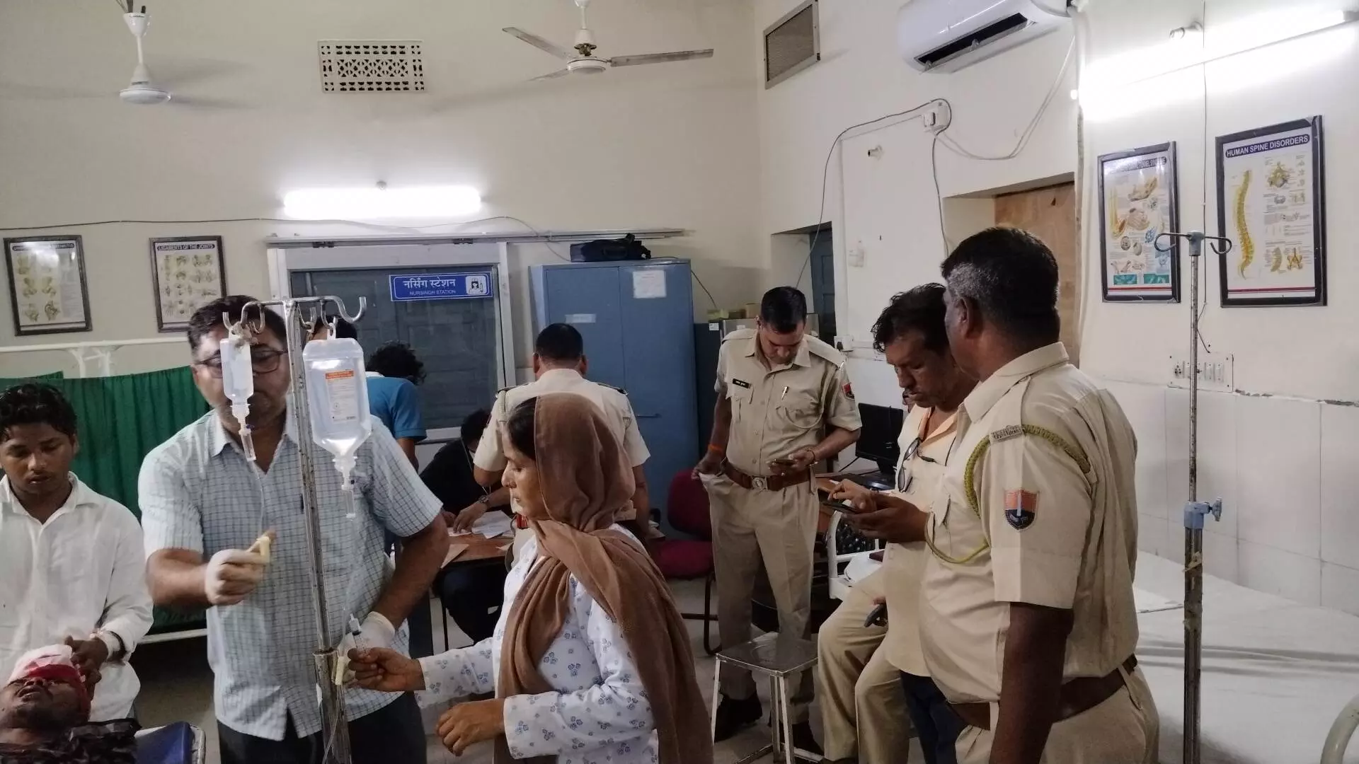 नेशनल हाईवे पर दो बाइकों की आमने-सामने भिड़ंत, एक की मौत, पति-पत्नी गंभीर घायल