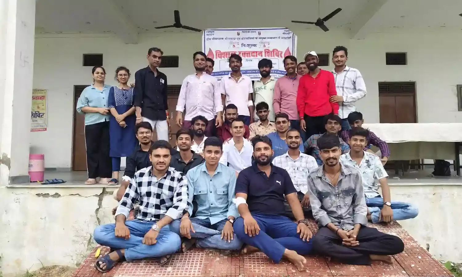 चंवरा के हनुमानजी मन्दिर पर शिवर में कुल 147 यूनिट रक्त संग्रहित