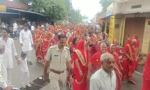 बिश्नोई समाज ने कावड़ यात्रा निकाली बिश्नोई समाज ने कावड़ यात्रा निकाली