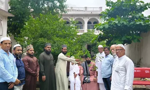 तंजीम मुस्लेमीन सेवा सोसायटी ने लगाये पौधे