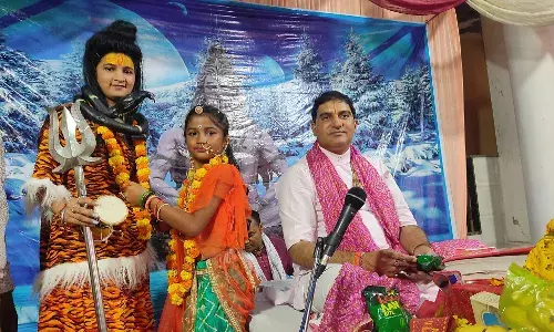 शिव महापुराण कथा में मना शिव-पार्वती विवाह महोत्सव