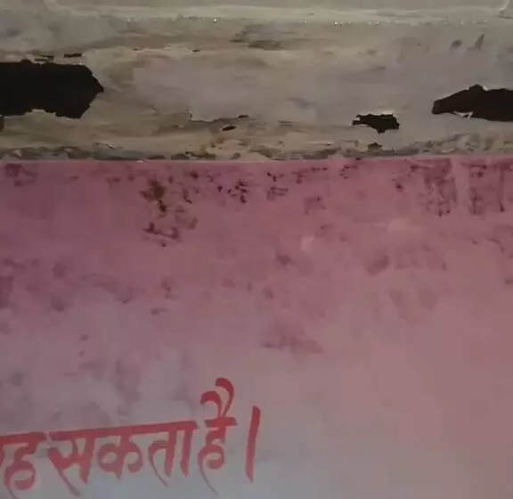 गेगा का खेड़ा विद्यालय की छत से टपक रहा पानी,  नायब तहसीलदार और पटवारी ने किया निरीक्षण