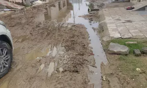 भीलवाड़ा में जलभराव से जीवन अस्त-व्यस्त, नगर विकास न्यास बेखबर! भीलवाड़ा में जलभराव से जीवन अस्त-व्यस्त, नगर विकास न्यास बेखबर!