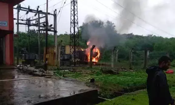 बिजोलिया में चंबल परियोजना के फिल्टर पंप भवन में भीषण आग, लाखों का नुकसान