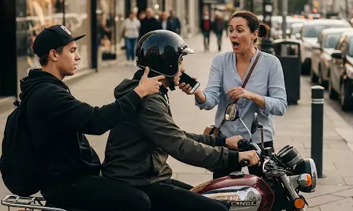 लेबर कॉलोनी में महिला का  मोबाइल छीनने की वारदात कैमरे में कैद