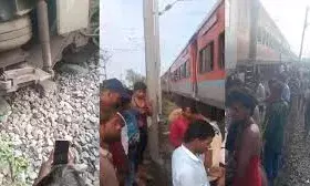 कानपुर के पास रेल हादसा साबरमती जनसाधारण एक्सप्रेस के दो कोच पटरी से उतरे कानपुर के पास रेल हादसा साबरमती जनसाधारण एक्सप्रेस के दो कोच पटरी से उतरे