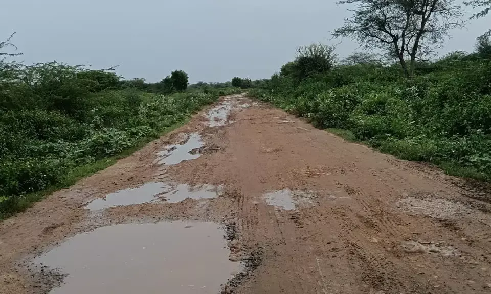 बनास नदी के किनारे स्थित थला की माता मंदिर पुल कभी भी बन सकता हे हादसे का कारण