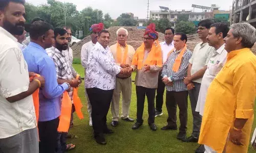 मेवाड़ माली महासभा ने किया अनुभव चंदेल का स्वागत