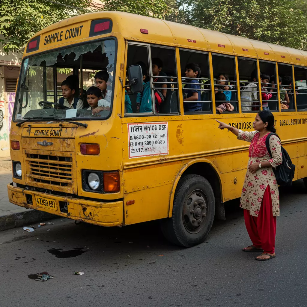 स्कूली वाहनों में बच्चों को सामान की तरह ठूंस रहे, नियम-कायदे फेल