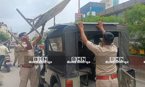 नगर निगम द्वारा जर्जर एवं खतरनाक भवनों पर कार्यवाही जारी