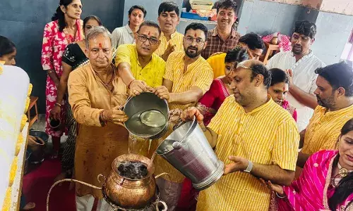 बालाजी मंदिर में शिवालय का किया सहस्त्रधारा अभिषेक