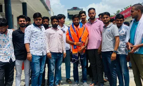 एनएसयूआई के जिला अध्यक्ष गुर्जर का किया स्वागत