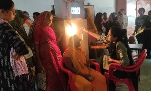 निशुल्क नेत्र शिविर में 250 मरीजों की हुई जांच