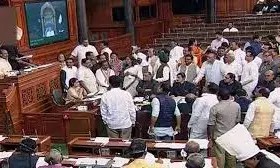 हंगामे के कारण लोकसभा की कार्यवाही दिन भर के लिए स्थगित