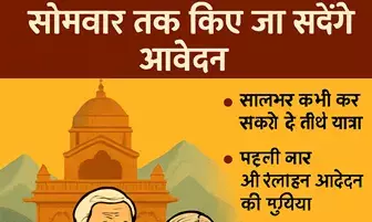 वरिष्ठ नागरिक तीर्थ यात्रा’ योजना के लिए  सोमवार  तक किए जा सकेंगे आवेदन