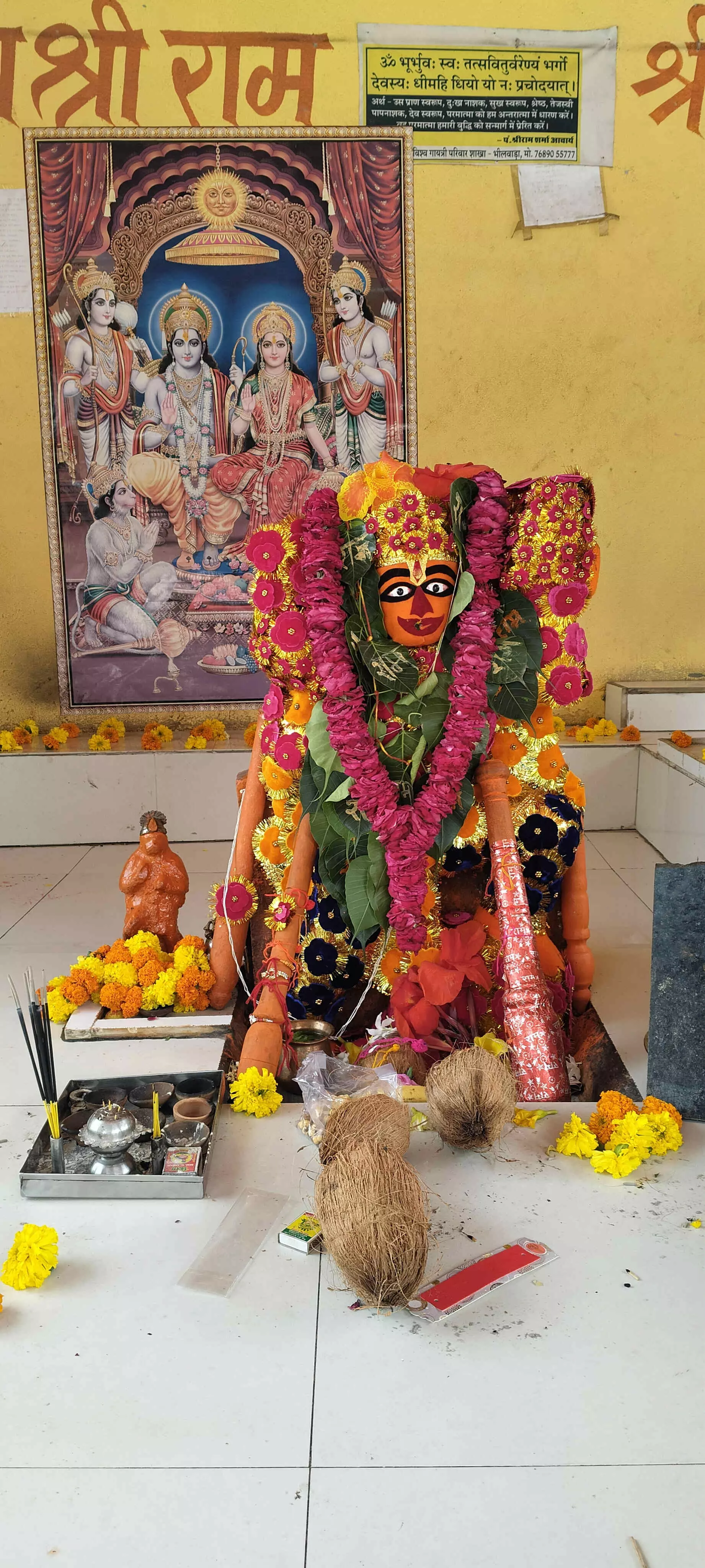 श्री कामधेनु बालाजी क़ो चढ़ाया राखियो का चोला